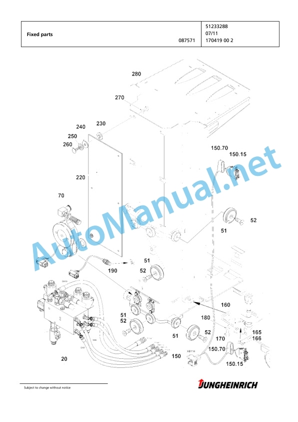 Jungheinrich Forklift EKX 515 G+I 120 1150 DZ Spare Parts Manual FN427276 2 Jungheinrich Forklift EKX 515 G+I 120 1150 DZ Spare Parts Manual FN427276 - Image 2