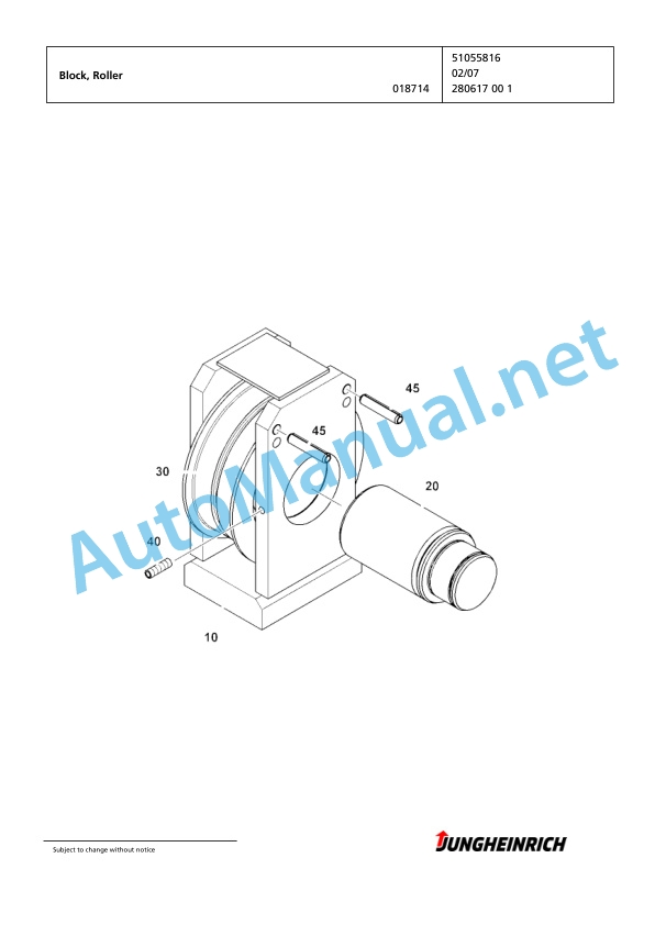 Jungheinrich Forklift EKX 515 G+I 120 1200 DZ Spare Parts Manual FN425163 4 Jungheinrich Forklift EKX 515 G+I 120 1200 DZ Spare Parts Manual FN425163 - Image 4