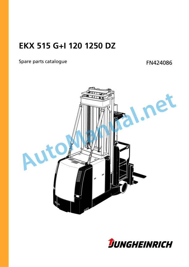 Jungheinrich Forklift EKX 515 G+I 120 1250 DZ Spare Parts Manual FN424086
