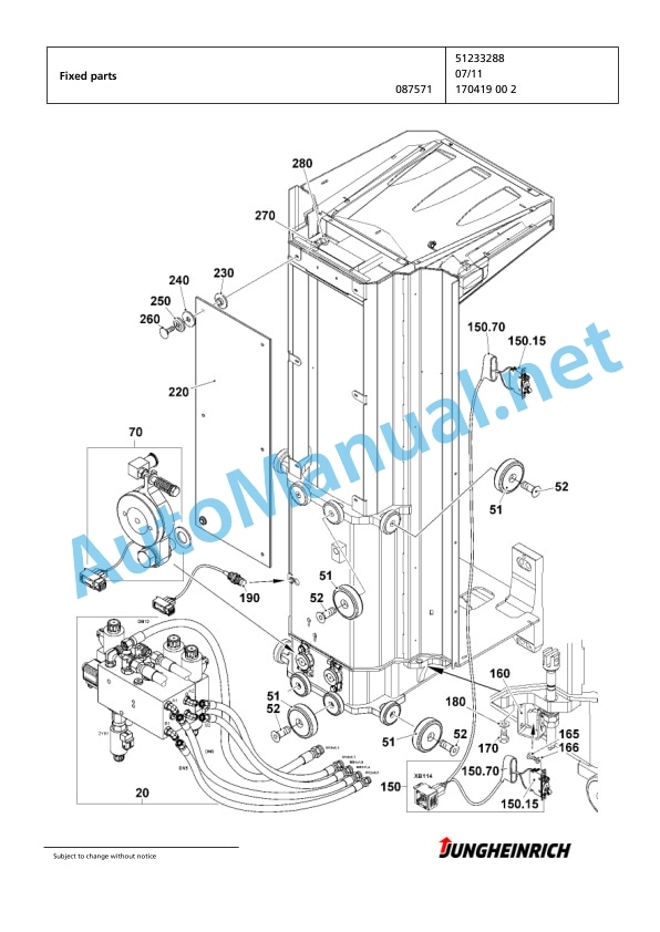 Jungheinrich Forklift EKX 515 G+I 120 1250 DZ Spare Parts Manual FN426146 2 Jungheinrich Forklift EKX 515 G+I 120 1250 DZ Spare Parts Manual FN426146 - Image 2