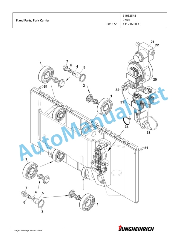 Jungheinrich Forklift EKX 515 G+I 121 1000 DZ Spare Parts Manual FN424059 4 Jungheinrich Forklift EKX 515 G+I 121 1000 DZ Spare Parts Manual FN424059 - Image 4