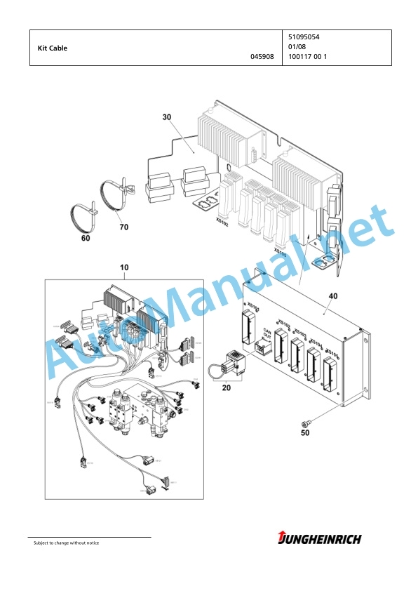 Jungheinrich Forklift EKX 515 G+I 121 1000 DZ Spare Parts Manual FN424065 2 Jungheinrich Forklift EKX 515 G+I 121 1000 DZ Spare Parts Manual FN424065 - Image 2