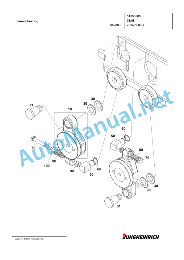 Jungheinrich Forklift EKX 515k G+I 100 900 DZ Spare Parts Manual FN423549 2 Jungheinrich Forklift EKX 515k G+I 100 900 DZ Spare Parts Manual FN423549 - Image 2