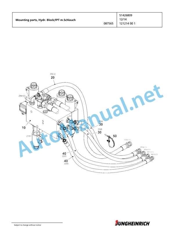 Jungheinrich Forklift EKX 515k G+I 119 900 DZ Spare Parts Manual FN426235 2 Jungheinrich Forklift EKX 515k G+I 119 900 DZ Spare Parts Manual FN426235 - Image 2