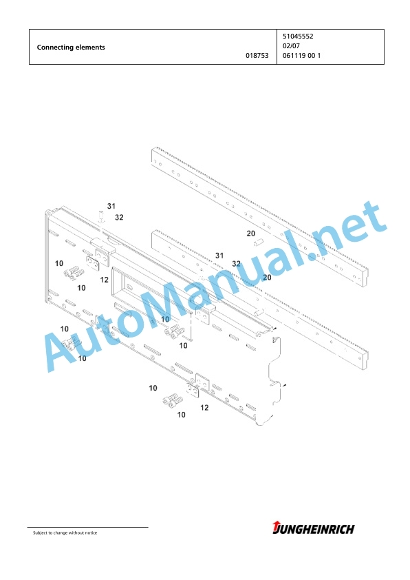Jungheinrich Forklift EKX 515k G+S 120 600 ZT Spare Parts Manual FN424917 4 Jungheinrich Forklift EKX 515k G+S 120 600 ZT Spare Parts Manual FN424917 - Image 4
