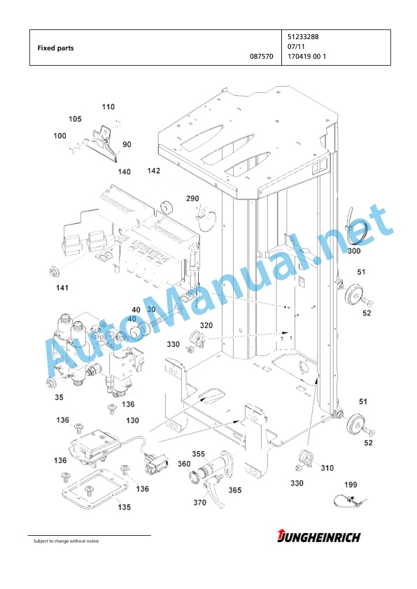 Alternative view of Jungheinrich Forklift EKX 515k G+S 120 950 DZ Spare Parts Manual FN425414