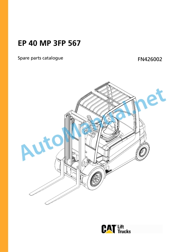 Jungheinrich Forklift EP 40 MP 3FP 567 Spare Parts Manual FN426002 1 Jungheinrich Forklift EP 40 MP 3FP 567 Spare Parts Manual FN426002