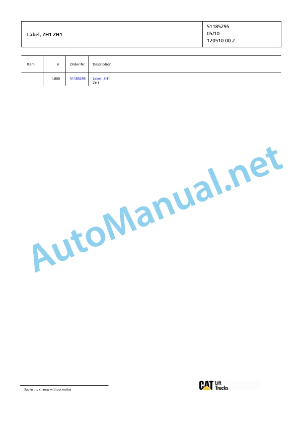 Jungheinrich Forklift EP 40 MP 3FP 567 Spare Parts Manual FN426002 5 Jungheinrich Forklift EP 40 MP 3FP 567 Spare Parts Manual FN426002 - Image 5