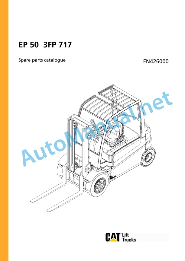 Jungheinrich Forklift EP 50 3FP 717 Spare Parts Manual FN426000 1 Jungheinrich Forklift EP 50 3FP 717 Spare Parts Manual FN426000