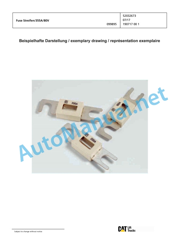 Jungheinrich Forklift EP 50 MP 2SP 400 Spare Parts Manual FN426578 4 Jungheinrich Forklift EP 50 MP 2SP 400 Spare Parts Manual FN426578 - Image 4