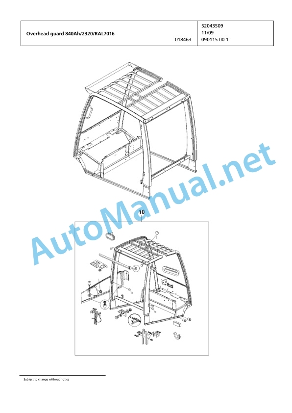 Jungheinrich Forklift EP10000 Spare Parts Manual FN423738 2 Jungheinrich Forklift EP10000 Spare Parts Manual FN423738 - Image 2
