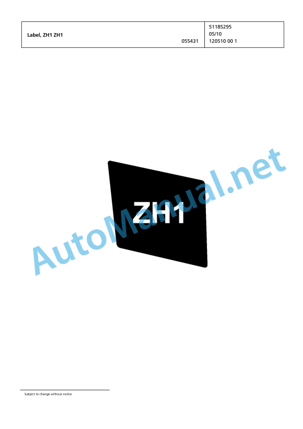 Jungheinrich Forklift EP10000 Spare Parts Manual FN427146 5 Jungheinrich Forklift EP10000 Spare Parts Manual FN427146 - Image 5
