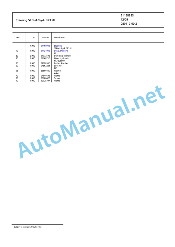 Jungheinrich Forklift EP4000 Spare Parts Manual FN423586 3 Jungheinrich Forklift EP4000 Spare Parts Manual FN423586 - Image 3