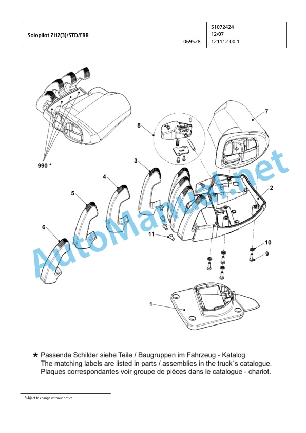 Jungheinrich Forklift EP4000 Spare Parts Manual FN423759 4 Jungheinrich Forklift EP4000 Spare Parts Manual FN423759 - Image 4