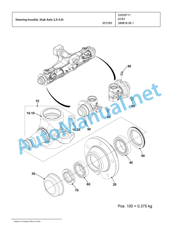 Jungheinrich Forklift EP6000 Spare Parts Manual FN423602 3 Jungheinrich Forklift EP6000 Spare Parts Manual FN423602 - Image 3