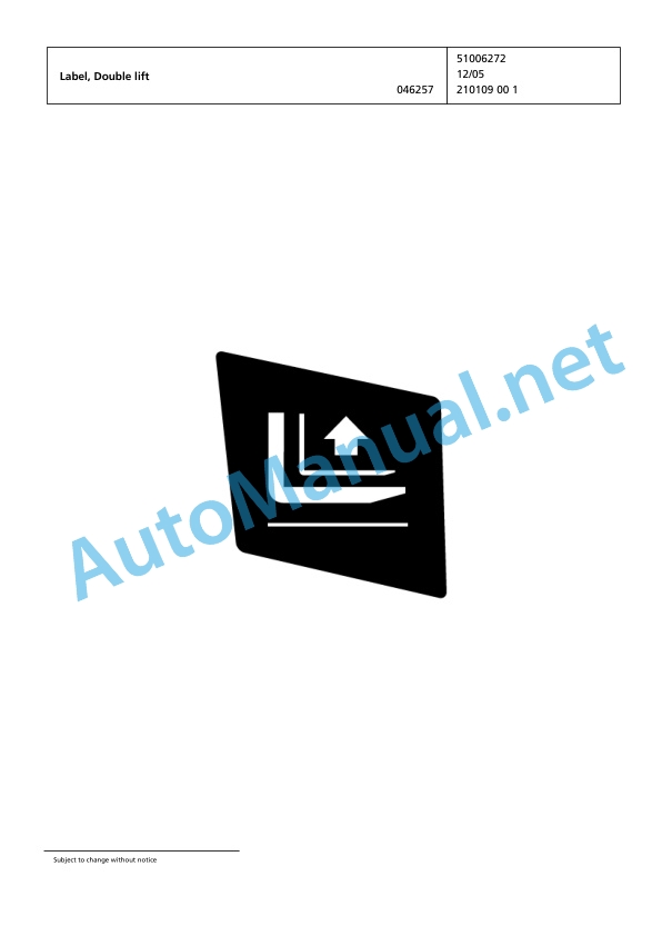 Jungheinrich Forklift EP6000 Spare Parts Manual FN423602 5 Jungheinrich Forklift EP6000 Spare Parts Manual FN423602 - Image 5