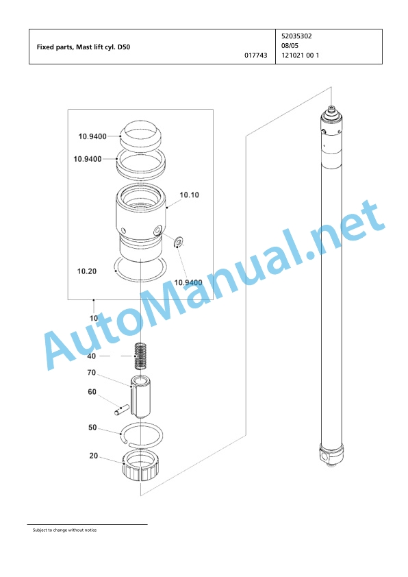 Jungheinrich Forklift EP6000 Spare Parts Manual FN425311 4 Jungheinrich Forklift EP6000 Spare Parts Manual FN425311 - Image 4