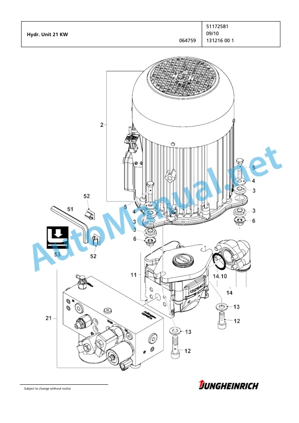 Jungheinrich Forklift ETX 513 T+S 120 800 DZ Spare Parts Manual FN426068 4 Jungheinrich Forklift ETX 513 T+S 120 800 DZ Spare Parts Manual FN426068 - Image 4