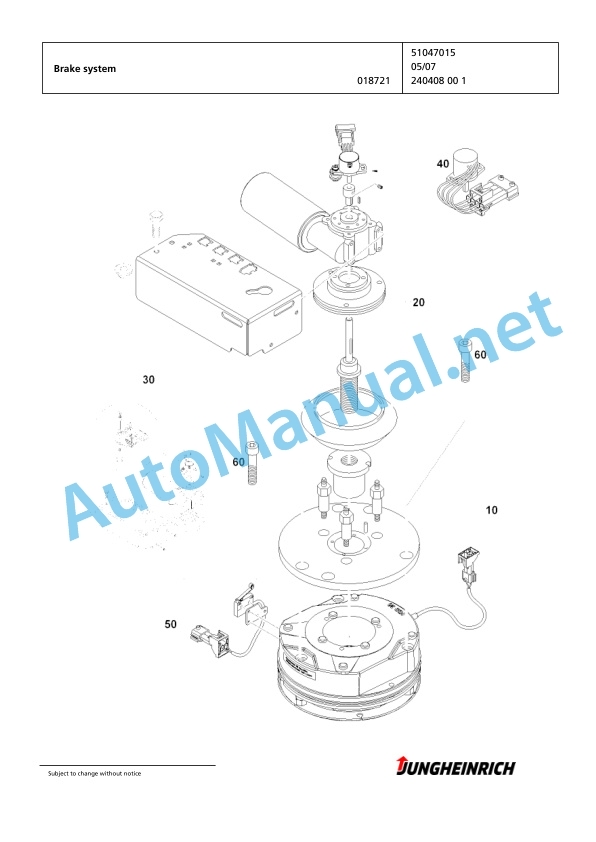 Jungheinrich Forklift ETX 515 X+I 101 1100 DZ Spare Parts Manual FN427270 2 Jungheinrich Forklift ETX 515 X+I 101 1100 DZ Spare Parts Manual FN427270 - Image 2