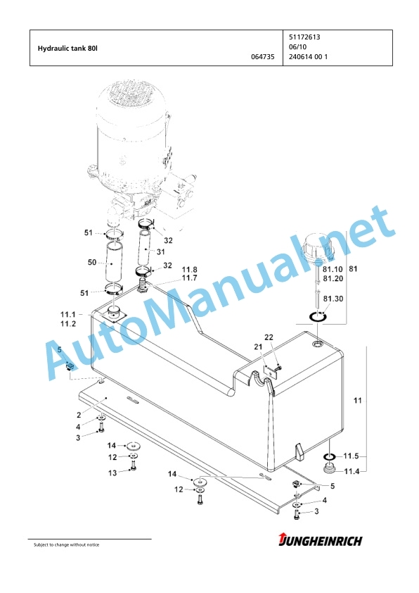Jungheinrich Forklift ETX 515 X+I 101 1100 DZ Spare Parts Manual FN427270 4 Jungheinrich Forklift ETX 515 X+I 101 1100 DZ Spare Parts Manual FN427270 - Image 4