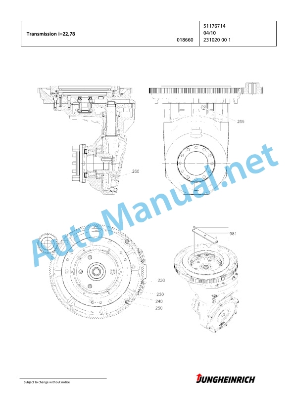 Jungheinrich Forklift ETX 515 X+I 117 1025 DZ Spare Parts Manual FN426935 2 Jungheinrich Forklift ETX 515 X+I 117 1025 DZ Spare Parts Manual FN426935 - Image 2