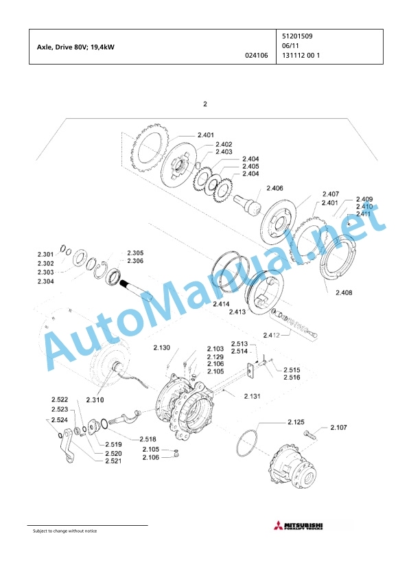 Jungheinrich Forklift FB 40 MP 2SP 350 Spare Parts Manual FN426580 3 Jungheinrich Forklift FB 40 MP 2SP 350 Spare Parts Manual FN426580 - Image 3