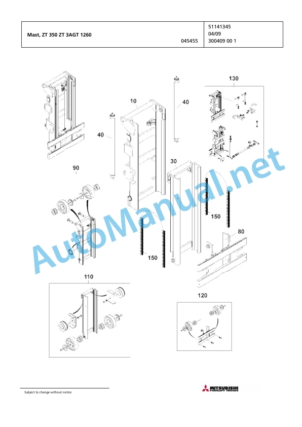 Jungheinrich Forklift FB 40 MP 2SP 350 Spare Parts Manual FN426580 4 Jungheinrich Forklift FB 40 MP 2SP 350 Spare Parts Manual FN426580 - Image 4