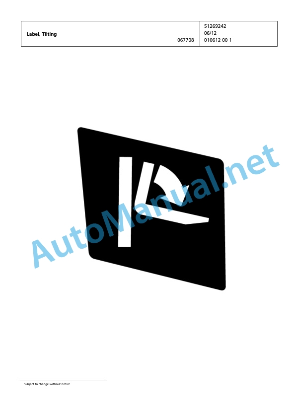 Jungheinrich Forklift TFG 316 GE120-500DZ Spare Parts Manual FN423607 5 Jungheinrich Forklift TFG 316 GE120-500DZ Spare Parts Manual FN423607 - Image 5