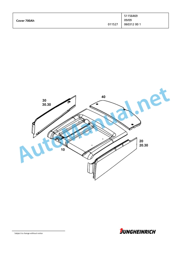 Jungheinrich Forklift TFG 320 GE115-450DZ Spare Parts Manual FN423514 2 Jungheinrich Forklift TFG 320 GE115-450DZ Spare Parts Manual FN423514 - Image 2