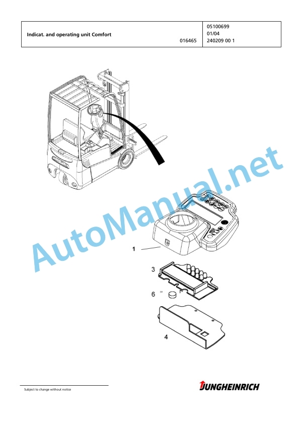 Jungheinrich Forklift TFG 320 GE115-450DZ Spare Parts Manual FN423514 4 Jungheinrich Forklift TFG 320 GE115-450DZ Spare Parts Manual FN423514 - Image 4