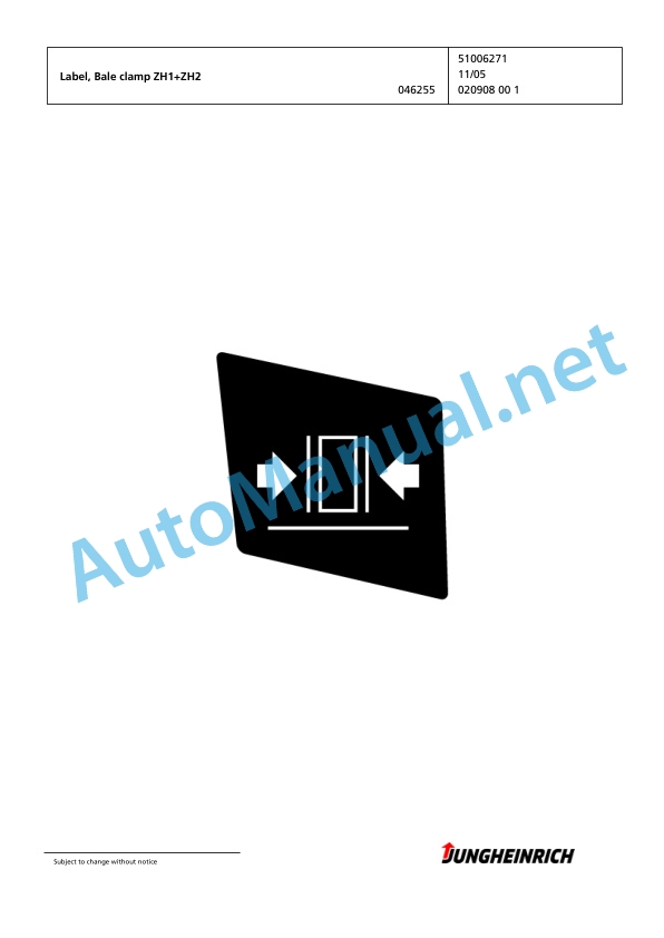 Jungheinrich Forklift TFG 320 GE115-450DZ Spare Parts Manual FN423514 5 Jungheinrich Forklift TFG 320 GE115-450DZ Spare Parts Manual FN423514 - Image 5