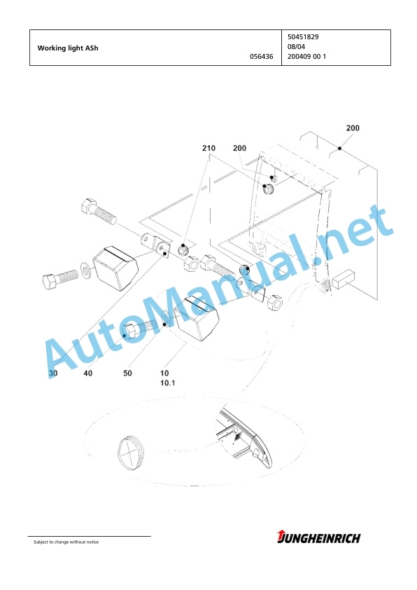Jungheinrich Forklift TFG 320 GE115-480DZ Spare Parts Manual FN424300 2 Jungheinrich Forklift TFG 320 GE115-480DZ Spare Parts Manual FN424300 - Image 2