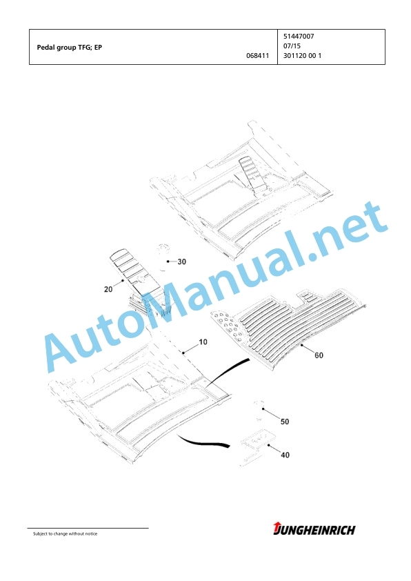 Jungheinrich Forklift TFG 320 GE120-370ZT Spare Parts Manual FN585542 4 Jungheinrich Forklift TFG 320 GE120-370ZT Spare Parts Manual FN585542 - Image 4