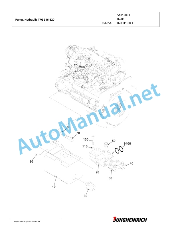 Jungheinrich Forklift TFG 320 GE120-480DZ Spare Parts Manual FN424845 5 Jungheinrich Forklift TFG 320 GE120-480DZ Spare Parts Manual FN424845 - Image 5