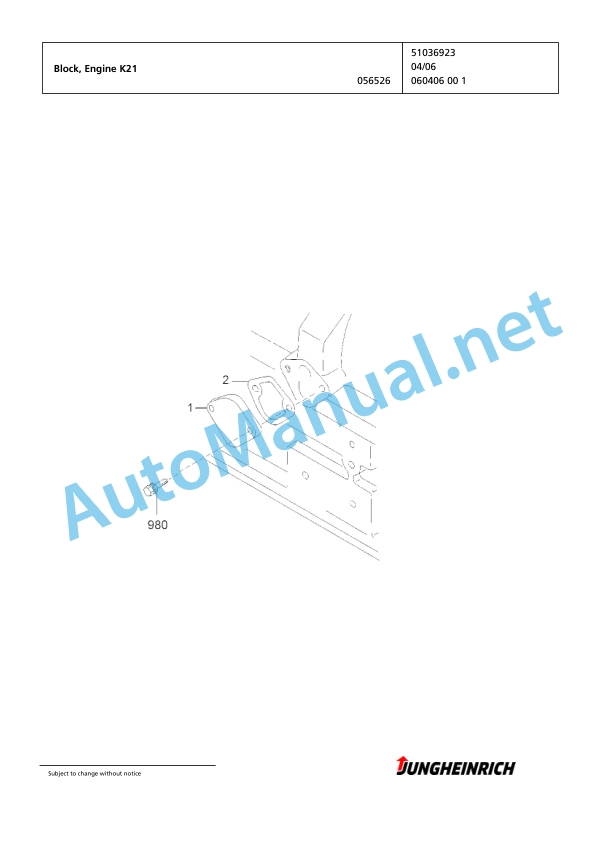 Jungheinrich Forklift TFG 320 GE120-480DZ Spare Parts Manual FN424846 3 Jungheinrich Forklift TFG 320 GE120-480DZ Spare Parts Manual FN424846 - Image 3
