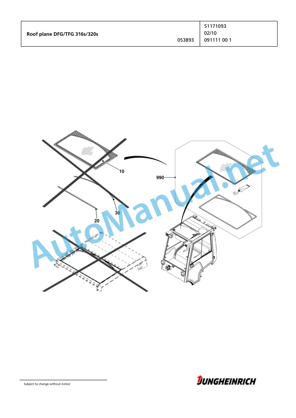 Jungheinrich Forklift TFG 320s GE115-450DZ Spare Parts Manual FN423676 2 Jungheinrich Forklift TFG 320s GE115-450DZ Spare Parts Manual FN423676 - Image 2