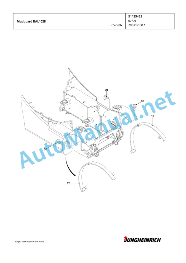 Jungheinrich Forklift TFG 320s GE180-450DZ Spare Parts Manual FN423673 2 Jungheinrich Forklift TFG 320s GE180-450DZ Spare Parts Manual FN423673 - Image 2