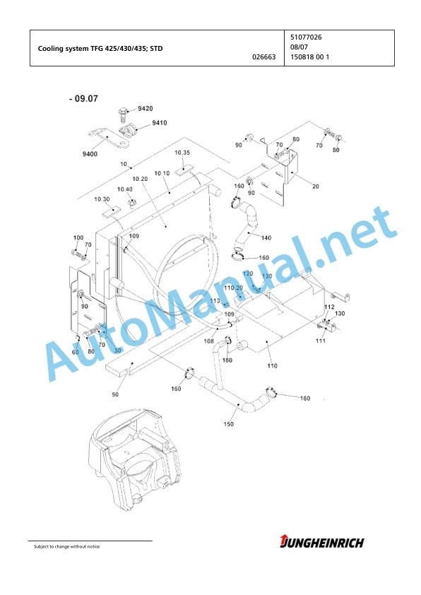 Jungheinrich Forklift TFG 425 GE120-470DZ Spare Parts Manual FN424384 4 Jungheinrich Forklift TFG 425 GE120-470DZ Spare Parts Manual FN424384 - Image 4