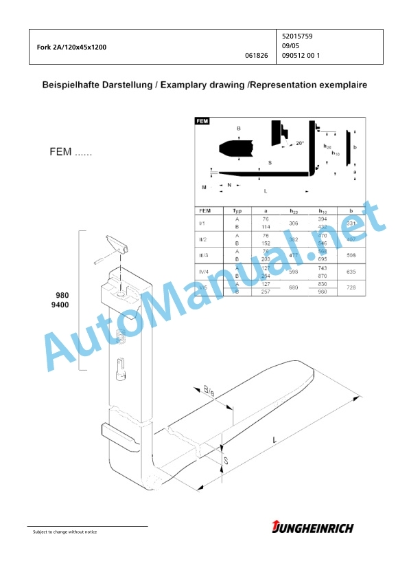 Jungheinrich Forklift TFG 425 GE120-470DZ Spare Parts Manual FN424384 5 Jungheinrich Forklift TFG 425 GE120-470DZ Spare Parts Manual FN424384 - Image 5