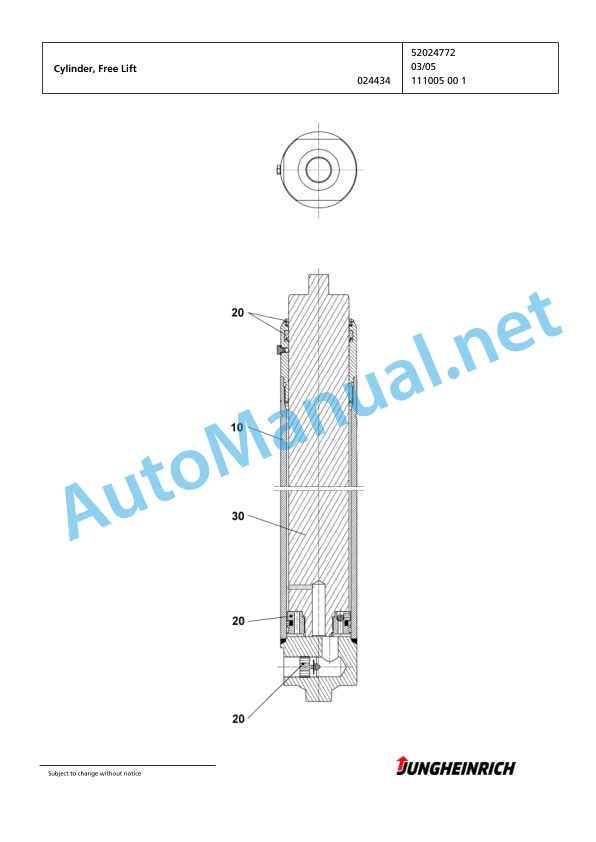 Jungheinrich Forklift TFG 425s GE100-470DZ Spare Parts Manual FN424063 4 Jungheinrich Forklift TFG 425s GE100-470DZ Spare Parts Manual FN424063 - Image 4