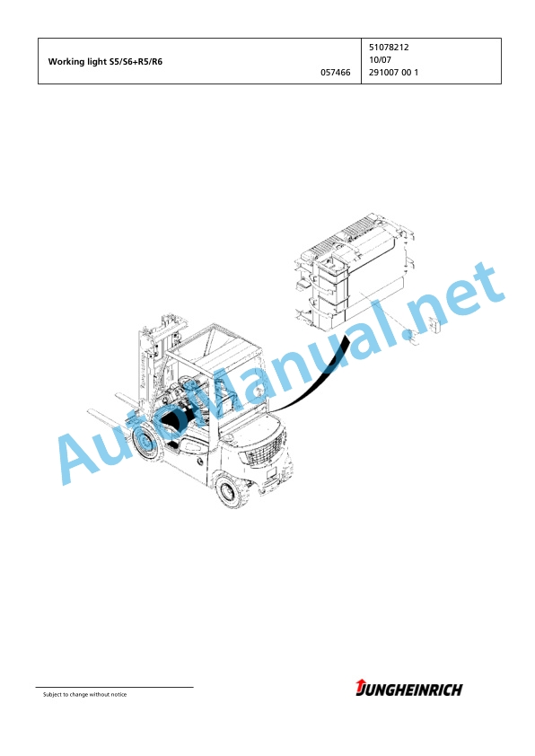 Jungheinrich Forklift TFG 425s GE100-500DZ Spare Parts Manual FN426976 5 Jungheinrich Forklift TFG 425s GE100-500DZ Spare Parts Manual FN426976 - Image 5
