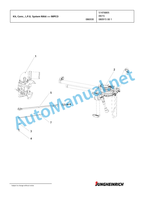 Jungheinrich Forklift TFG 430 G+E120-310ZT Spare Parts Manual FN425800 3 Jungheinrich Forklift TFG 430 G+E120-310ZT Spare Parts Manual FN425800 - Image 3