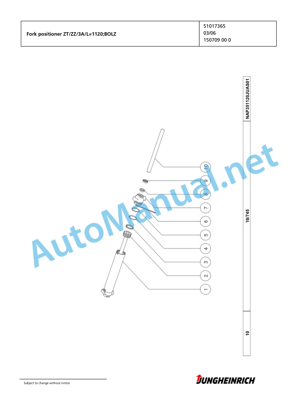 Jungheinrich Forklift TFG 430 G115-470DZ Spare Parts Manual FN424899 5 Jungheinrich Forklift TFG 430 G115-470DZ Spare Parts Manual FN424899 - Image 5