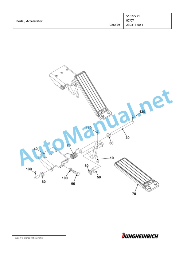 Jungheinrich Forklift TFG 430 G120-400ZZ Spare Parts Manual FN423182 4 Jungheinrich Forklift TFG 430 G120-400ZZ Spare Parts Manual FN423182 - Image 4
