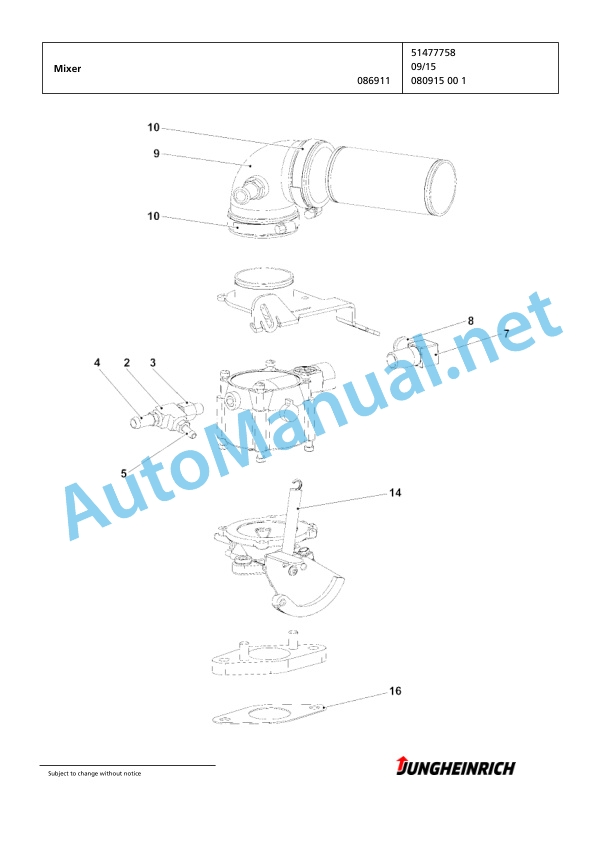 Jungheinrich Forklift TFG 430 GE120-470DZ Spare Parts Manual FN427204 3 Jungheinrich Forklift TFG 430 GE120-470DZ Spare Parts Manual FN427204 - Image 3