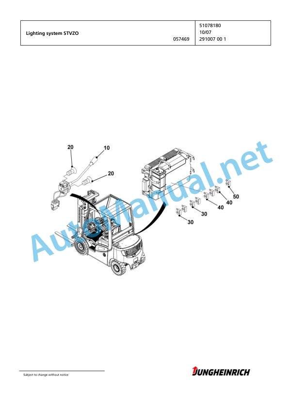 Jungheinrich Forklift TFG 430s G-400ZZ Spare Parts Manual FN423112 5 Jungheinrich Forklift TFG 430s G-400ZZ Spare Parts Manual FN423112 - Image 5