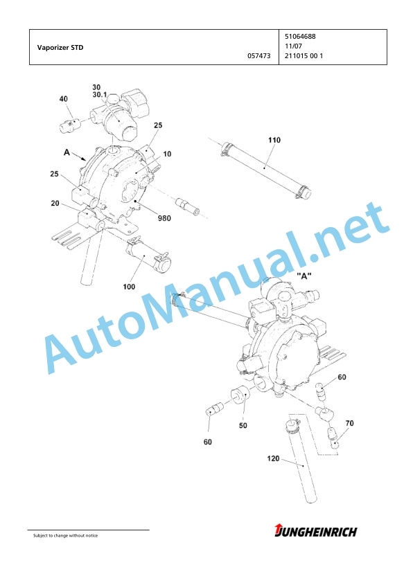 Jungheinrich Forklift TFG 430s G115-330ZT Spare Parts Manual FN424808 3 Jungheinrich Forklift TFG 430s G115-330ZT Spare Parts Manual FN424808 - Image 3