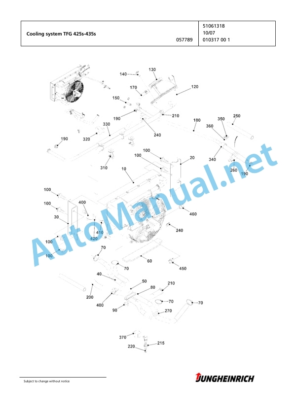 Jungheinrich Forklift TFG 430s G120-500DZ Spare Parts Manual FN426129 3 Jungheinrich Forklift TFG 430s G120-500DZ Spare Parts Manual FN426129 - Image 3