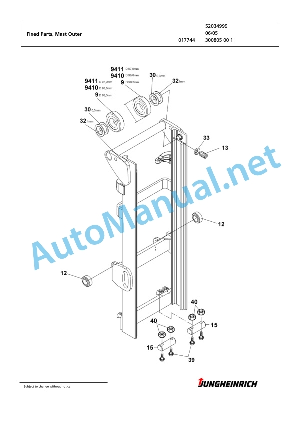 Jungheinrich Forklift TFG 430s GE115-470DZ Spare Parts Manual FN423703 4 Jungheinrich Forklift TFG 430s GE115-470DZ Spare Parts Manual FN423703 - Image 4