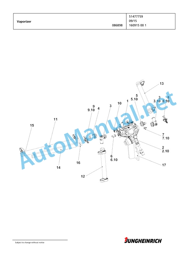 Jungheinrich Forklift TFG 435 G+E120-420DZ Spare Parts Manual FN426948 3 Jungheinrich Forklift TFG 435 G+E120-420DZ Spare Parts Manual FN426948 - Image 3